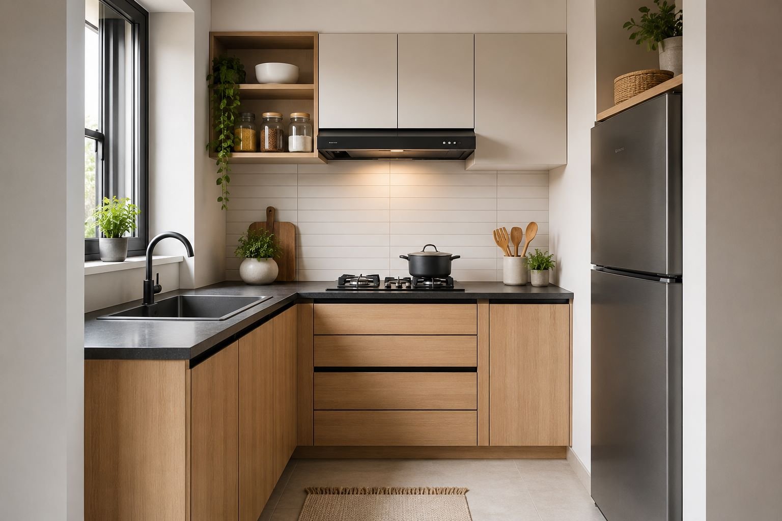 Small Simple Kitchen Design Solutions for Indian Homes - Trendy Residence
