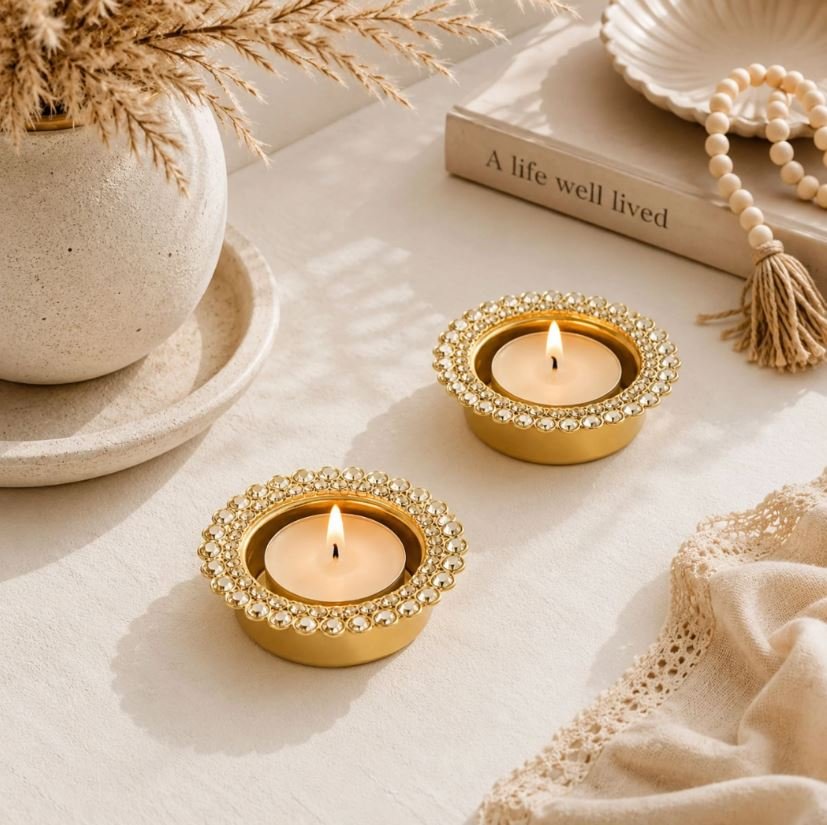 Decorative candles and candle holders for home décor