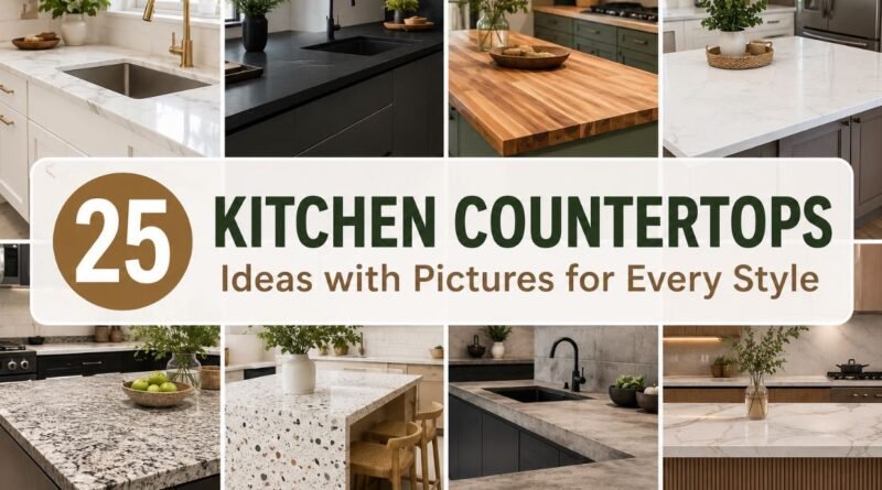 Kitchen countertops ideas with pictures featuring modern countertop designs for stylish homes