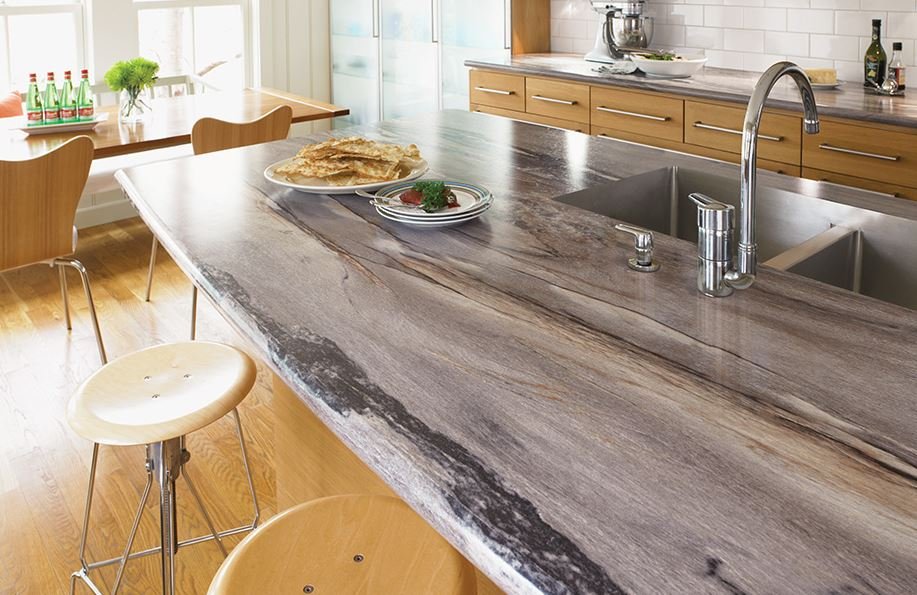 Affordable laminate kitchen countertop design