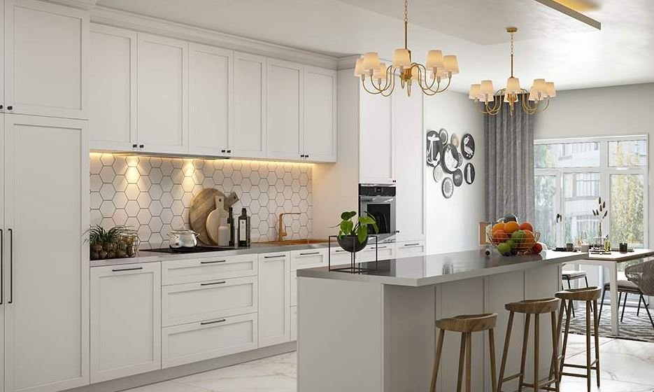 Stainless steel kitchen countertop for contemporary kitchens