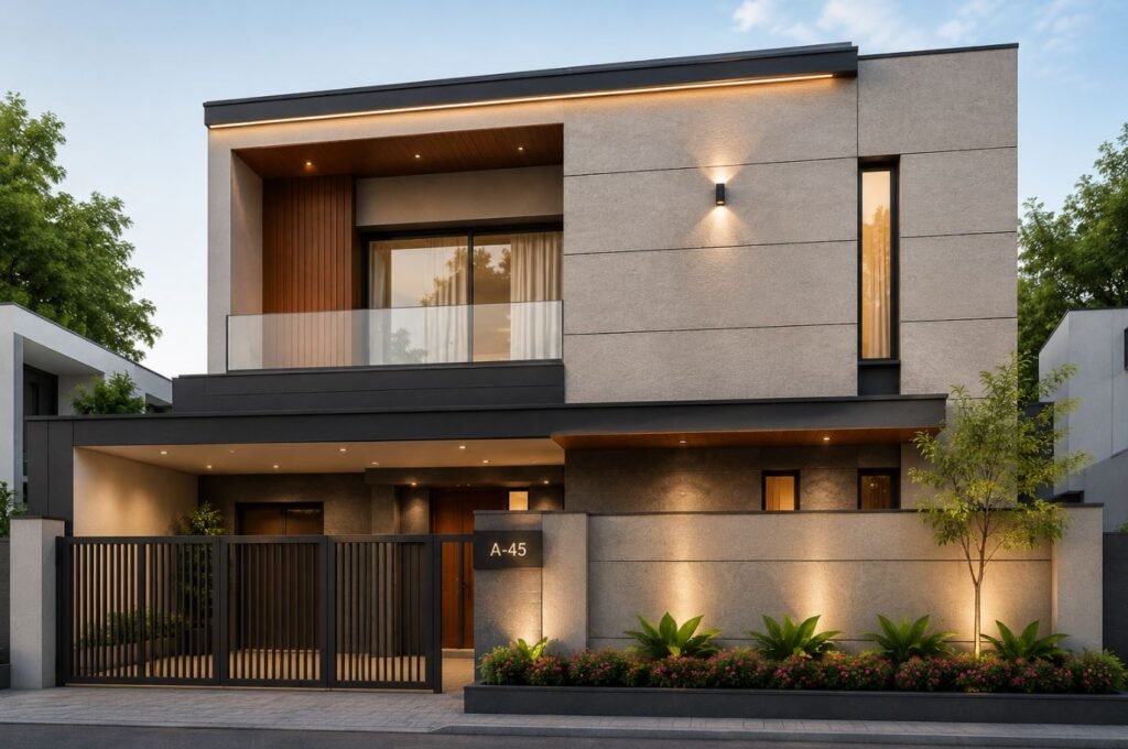 Textured porcelain panels for durable and stylish exterior wall design